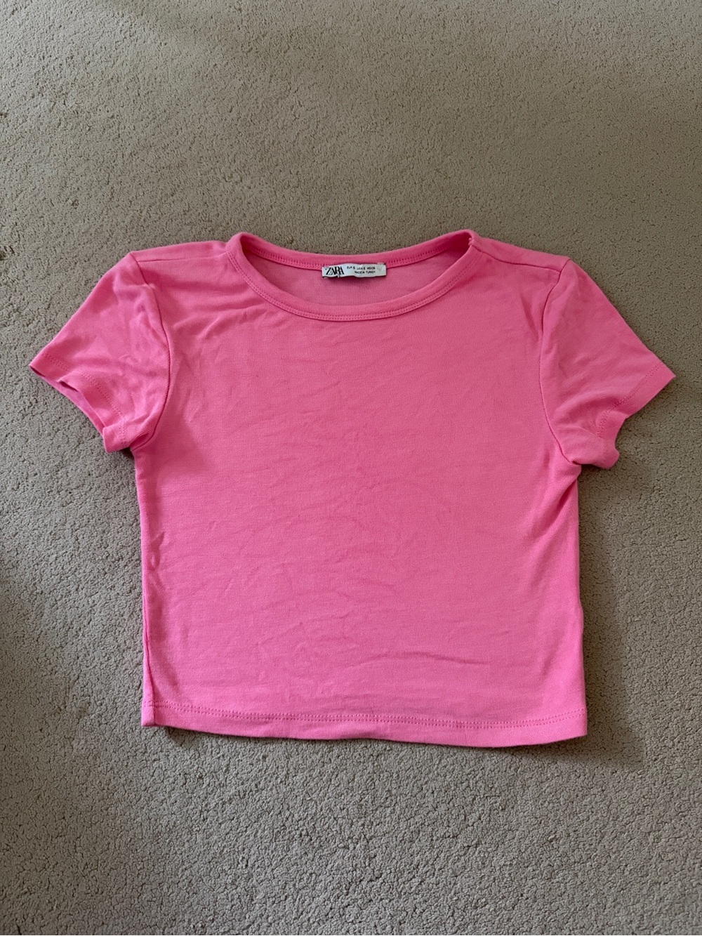 Zara Pink Short Sleeve Tee